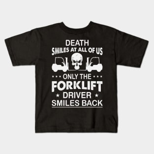 Funny Forklift Operator Saying Warehouse Kids T-Shirt